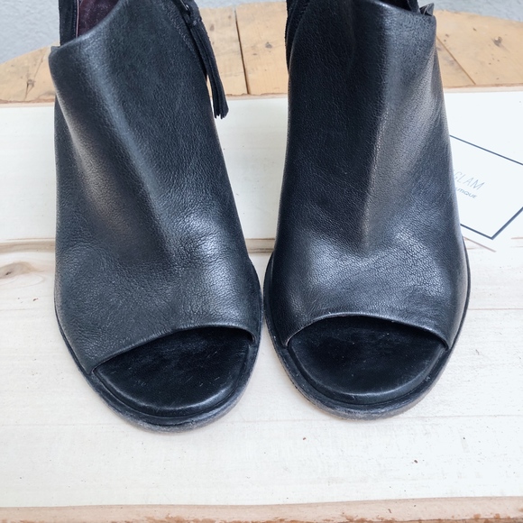 Rag & Bone "Mabel" Peep Toe Mixed Leather Bootie - Picture 6 of 7